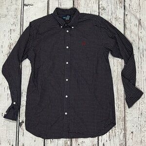 Polo Ralph Lauren Boys Kids Plaid Button Down Casual Dress Shirt